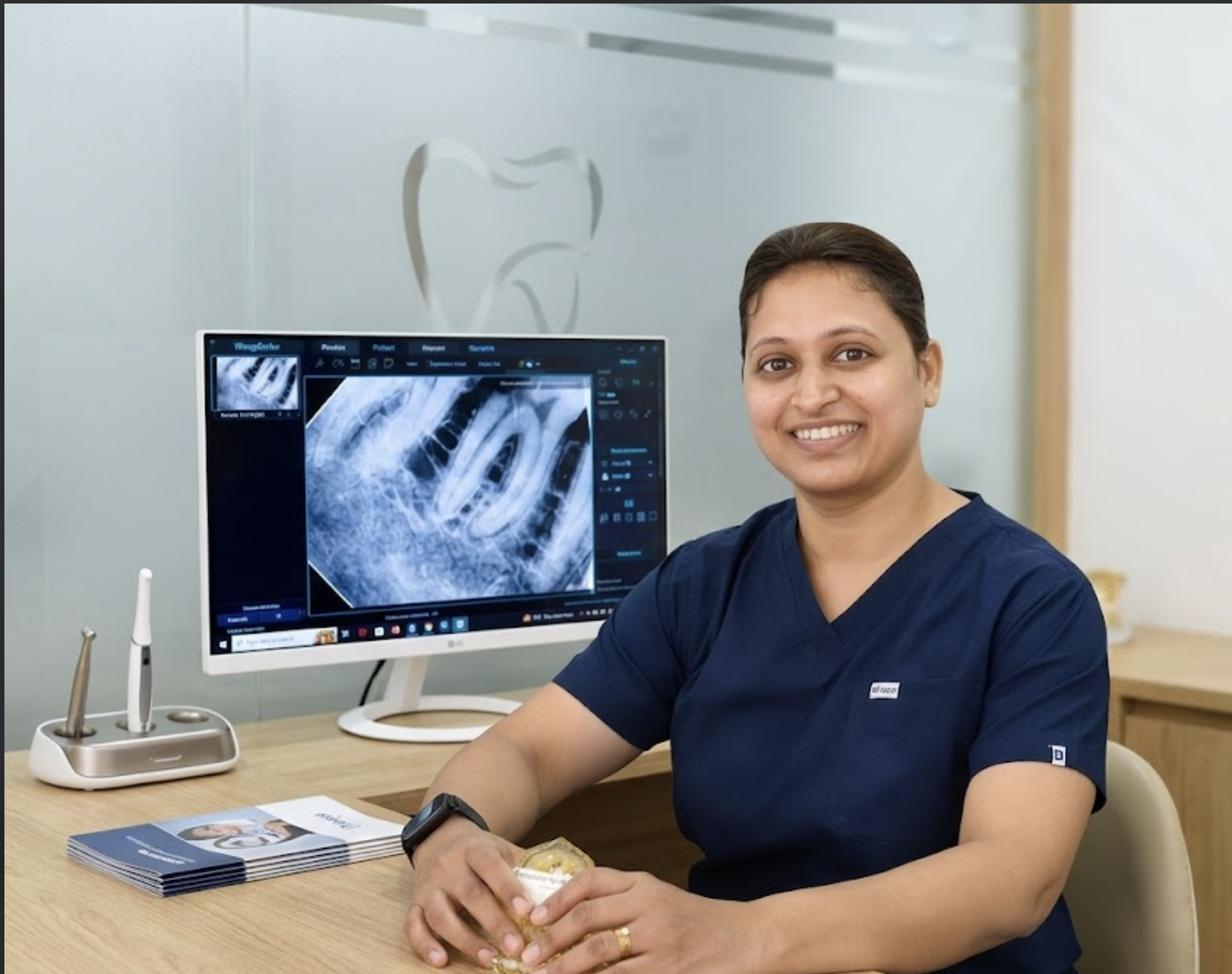 Dr. Sneha Bhala (Dahad) at her clinic